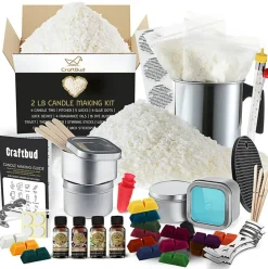CraftBud DIY Natural Soy Candle Making Kit