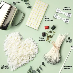 CraftBud DIY Natural Soy Wax Candle Making Kit