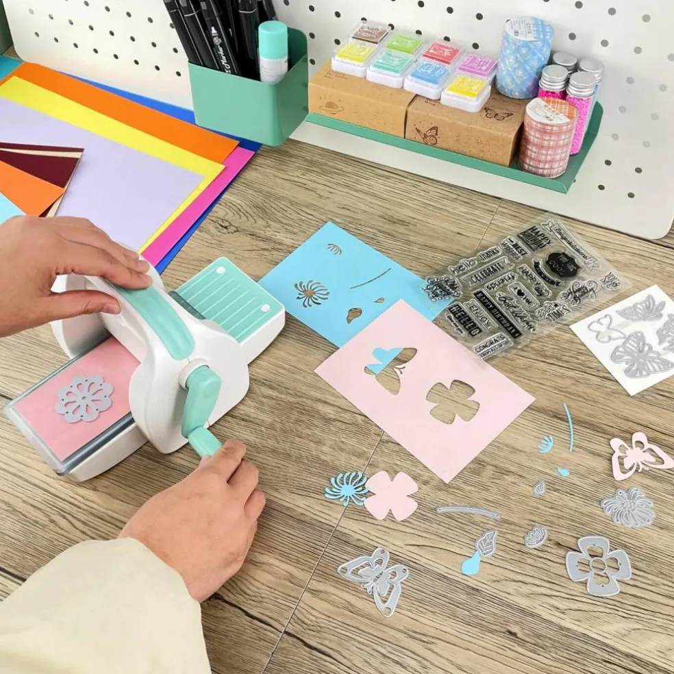 Craft Die Cutting & Embossing Machine, Mini Die Cut Machine, 3 1/8" Feeding Slot for 3" Paper and Other Materials