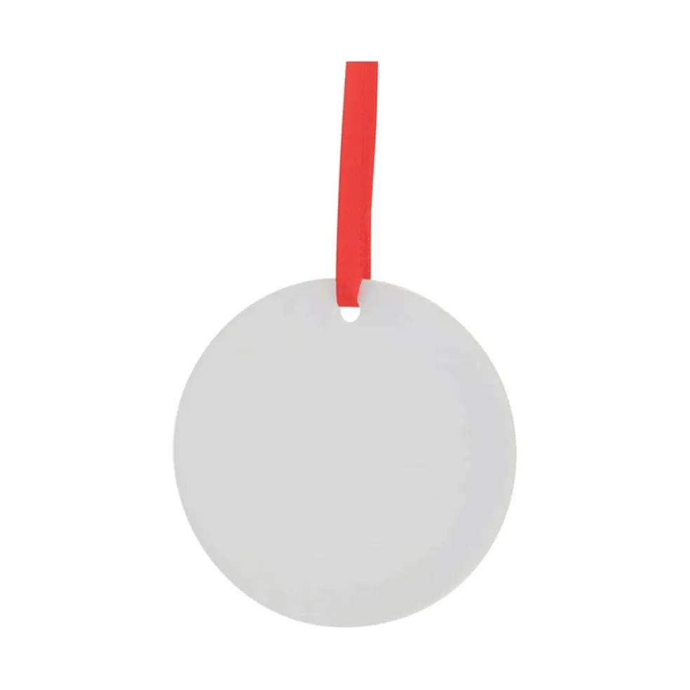 Craft Express 25ct. 3" White Acrylic Sublimation Ornaments