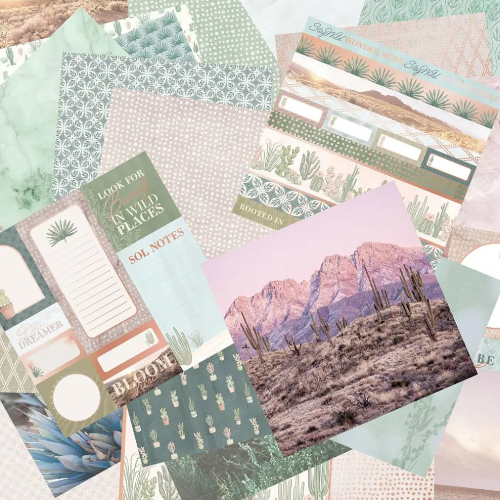 Craft Smith 12" x 12" Desert Sage Paper Pad, 48 Sheets