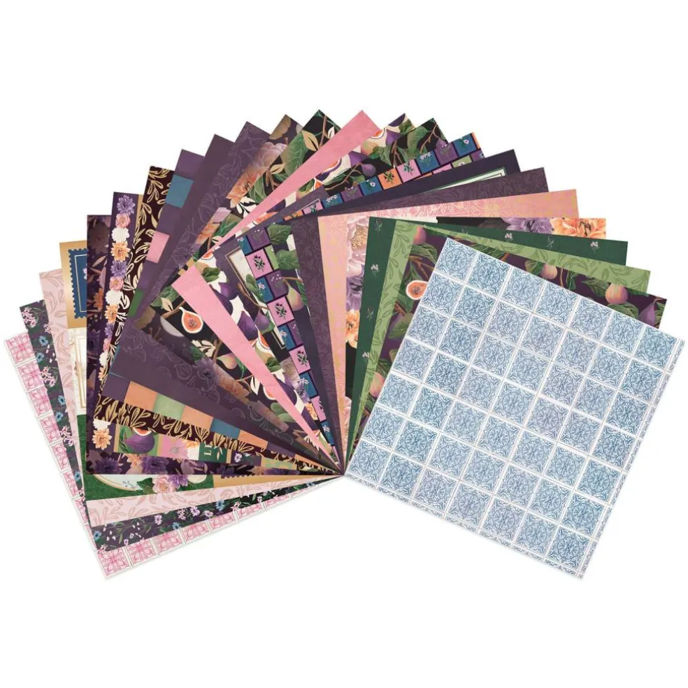 Craft Smith 12" x 12" Fig Jam Paper Pad, 48 Sheets