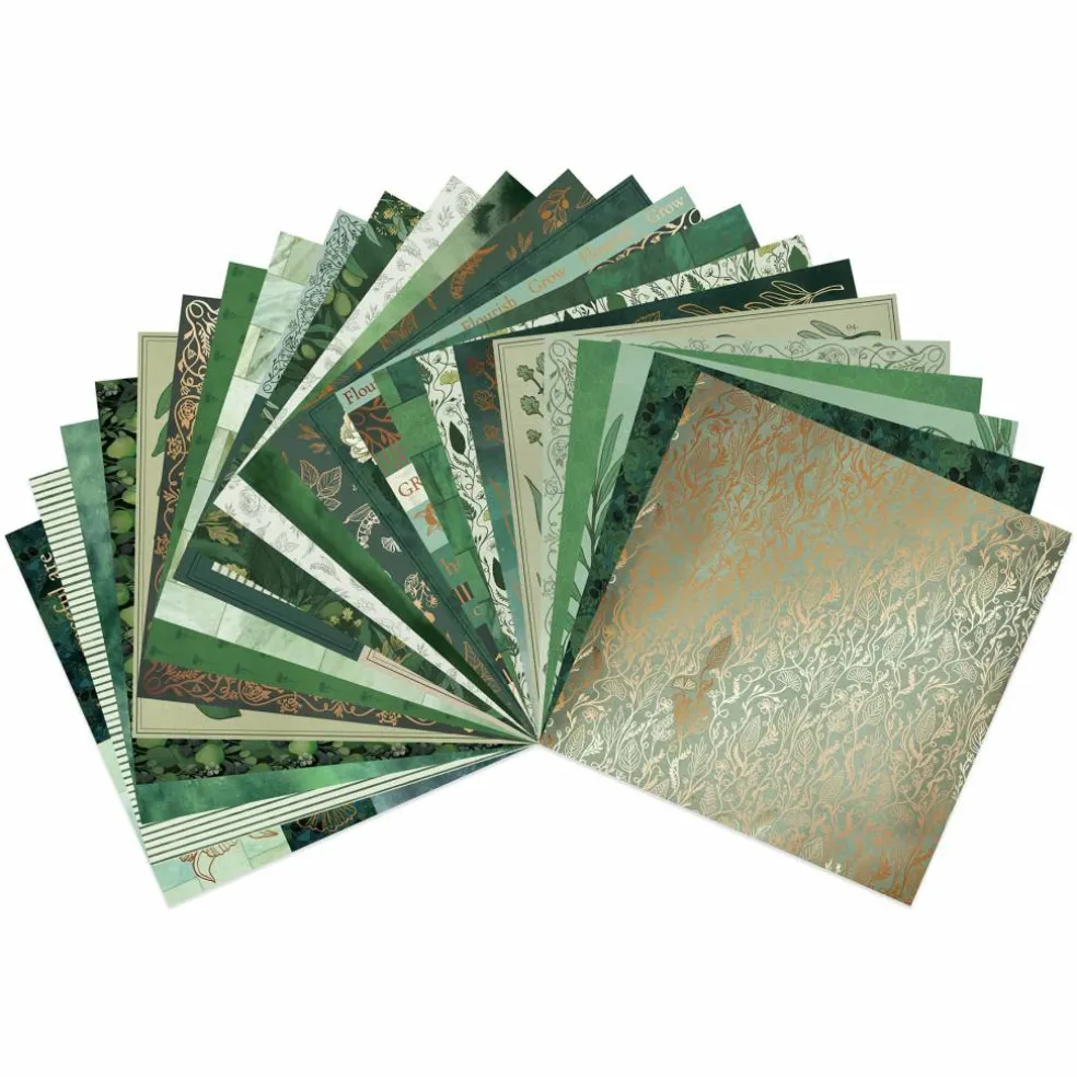 Craft Smith 12" x 12" Harvest Botanica Paper Pad, 48 Sheets