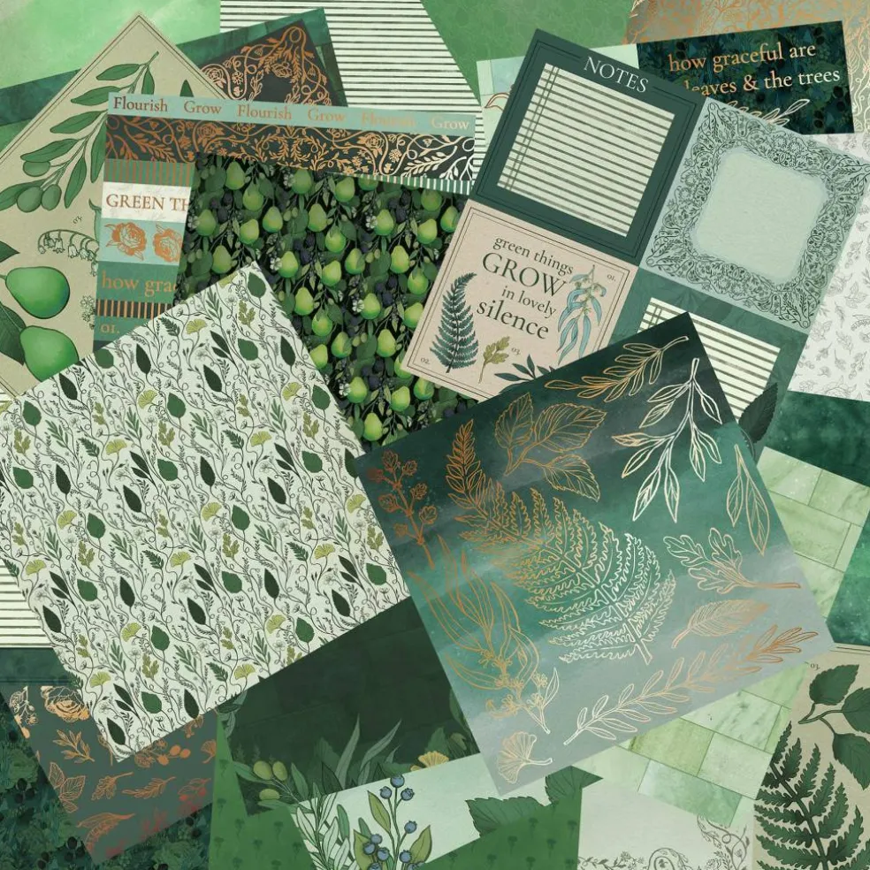 Craft Smith 12" x 12" Harvest Botanica Paper Pad, 48 Sheets