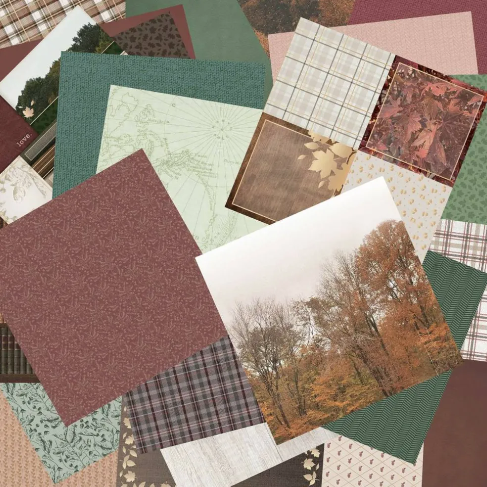 Craft Smith 12" x 12" Oak & Thistle Paper Pad, 48 Sheets