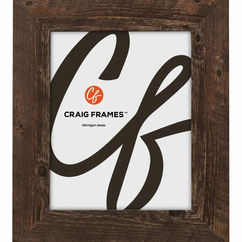 Craig Frames American Barn Brown Oak Picture Frame