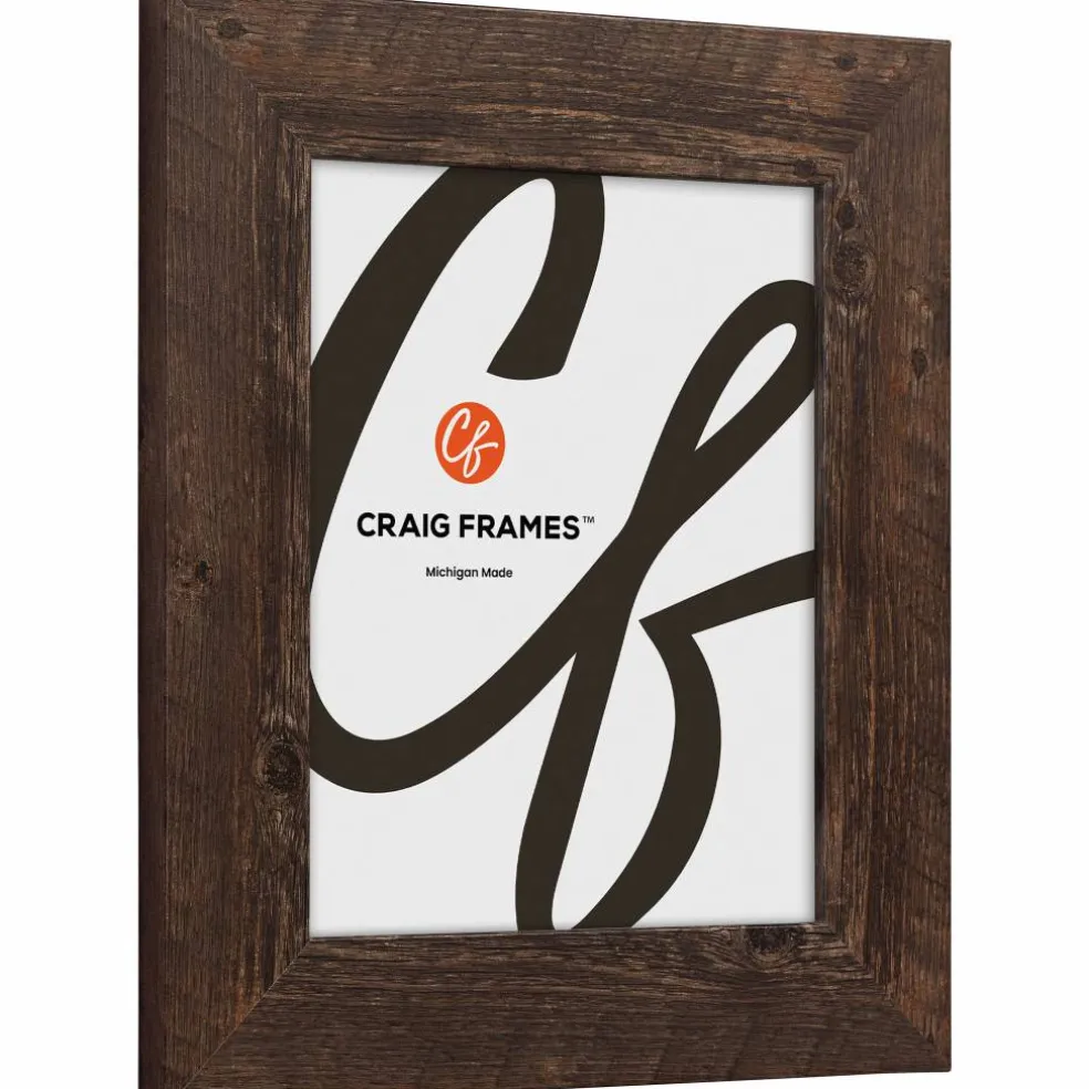 Craig Frames American Barn Brown Oak Picture Frame