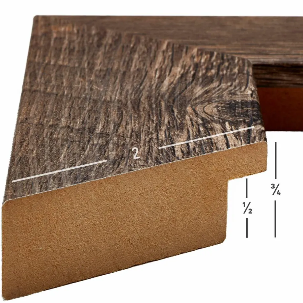 Craig Frames American Barn Brown Oak Picture Frame