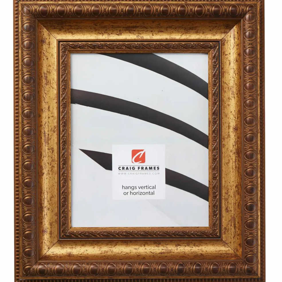 Craig Frames Arqadia Gothic Aged Gold Picture Frame