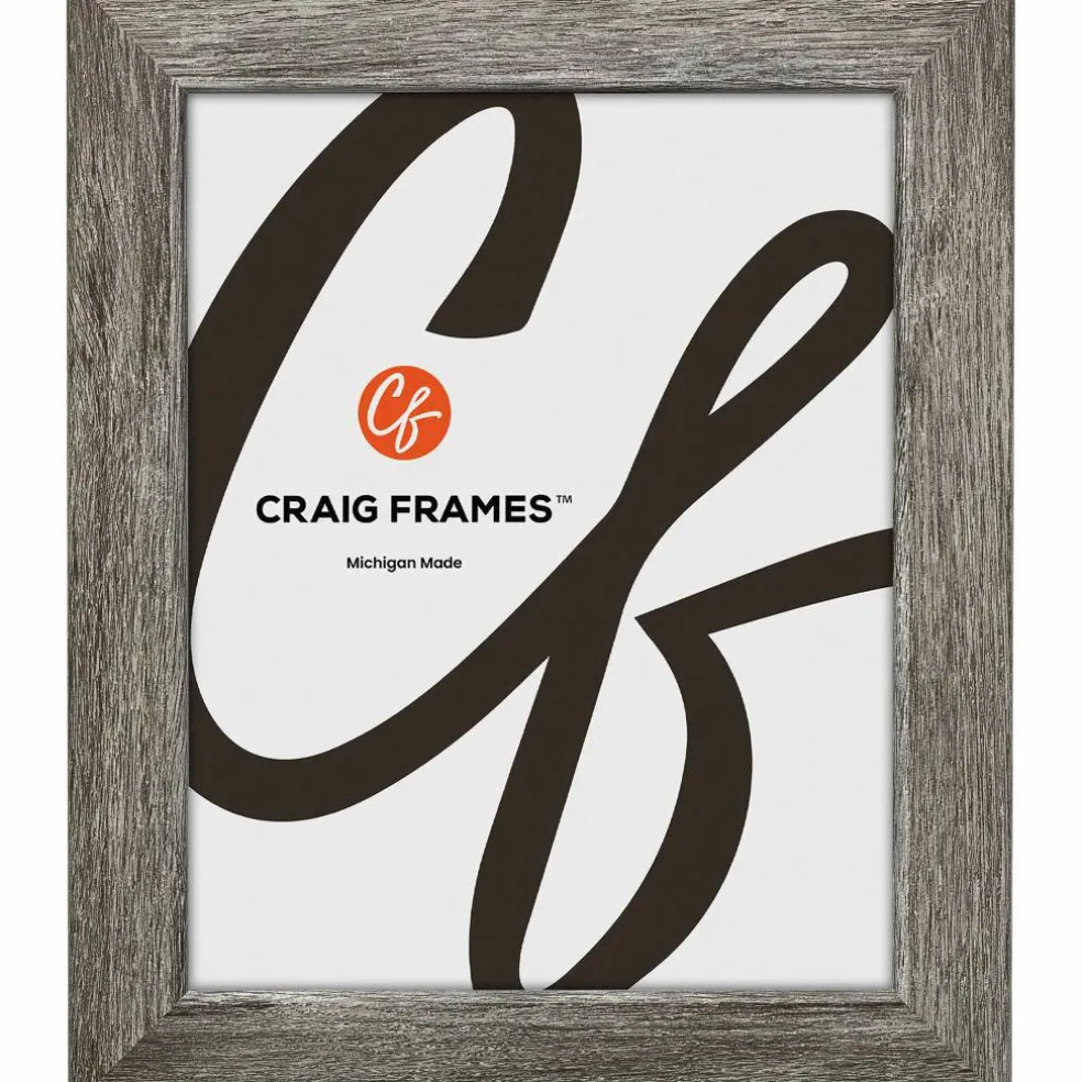 Craig Frames Bauhaus 125 Barnwood Gray Picture Frame