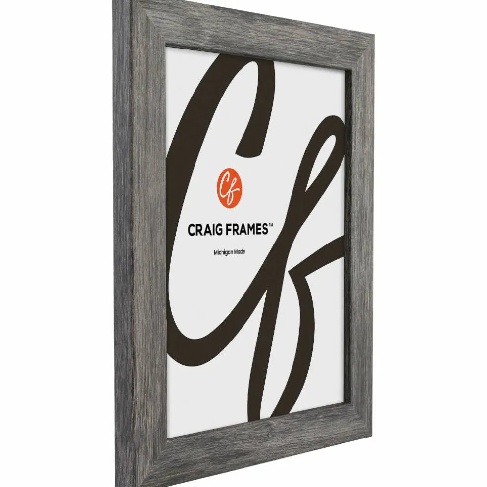 Craig Frames Bauhaus 125 Barnwood Gray Picture Frame