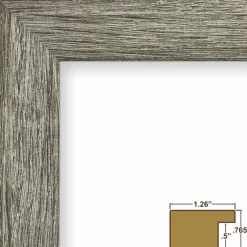 Craig Frames Bauhaus 125 Barnwood Gray Picture Frame