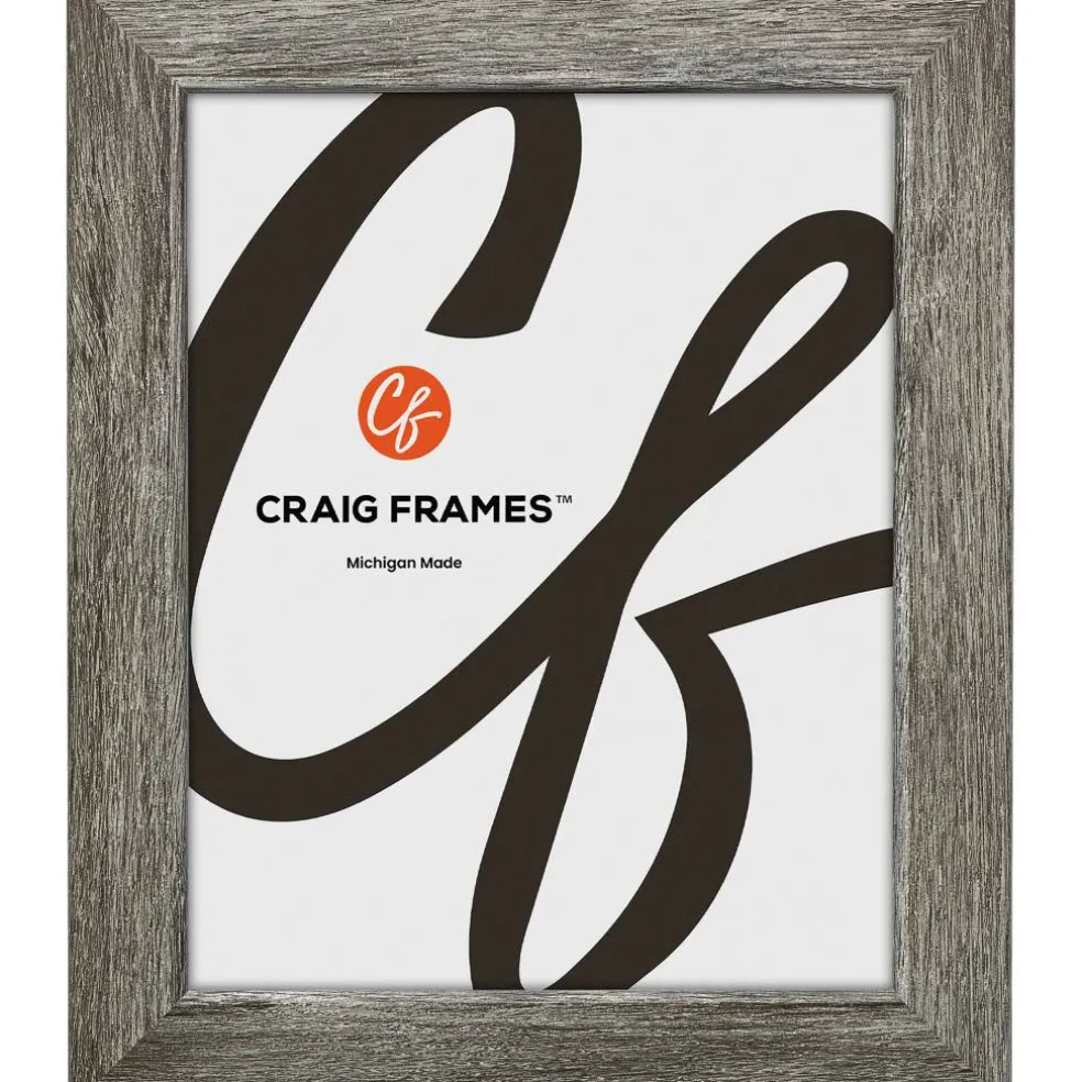 Craig Frames Bauhaus 125 Barnwood Gray Picture Frame