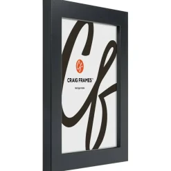 Craig Frames Bauhaus Mystic Satin Black Picture Frame