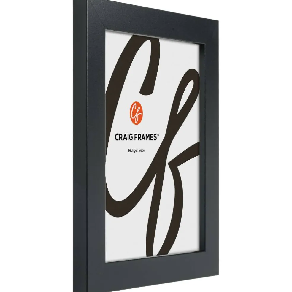 Craig Frames Bauhaus Mystic Satin Black Picture Frame