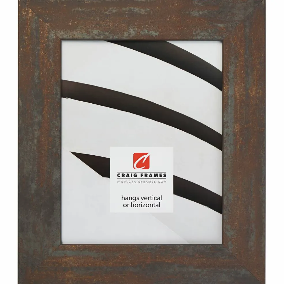 Craig Frames Bauhaus 200 Weathered Steel Picture Frame