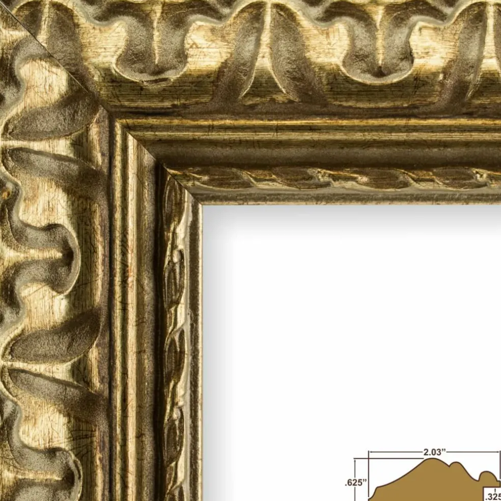Craig Frames Bravada Ornate Bronze Picture Frame