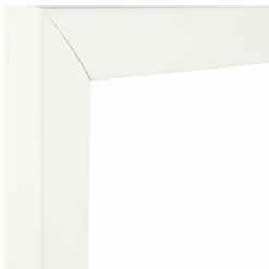 Craig Frames Contemporary White Satin Picture Frame with Mat