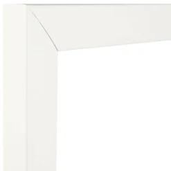 Craig Frames Contemporary White Satin Picture Frame with Mat