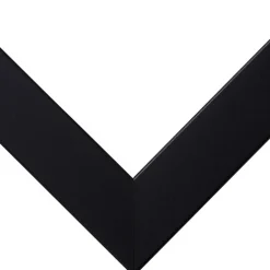 Craig Frames Essentials Modern Black Picture Frame with Mat