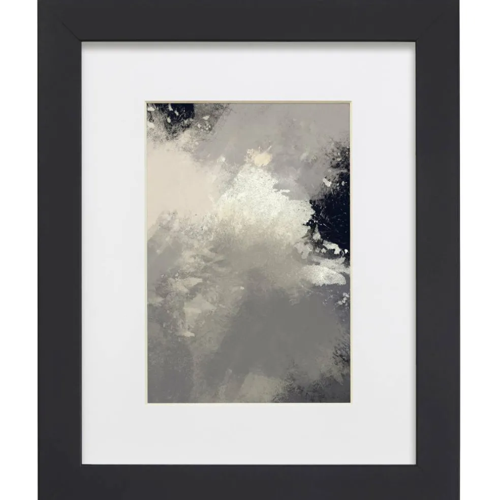 Craig Frames Essentials Modern Black Picture Frame with Mat