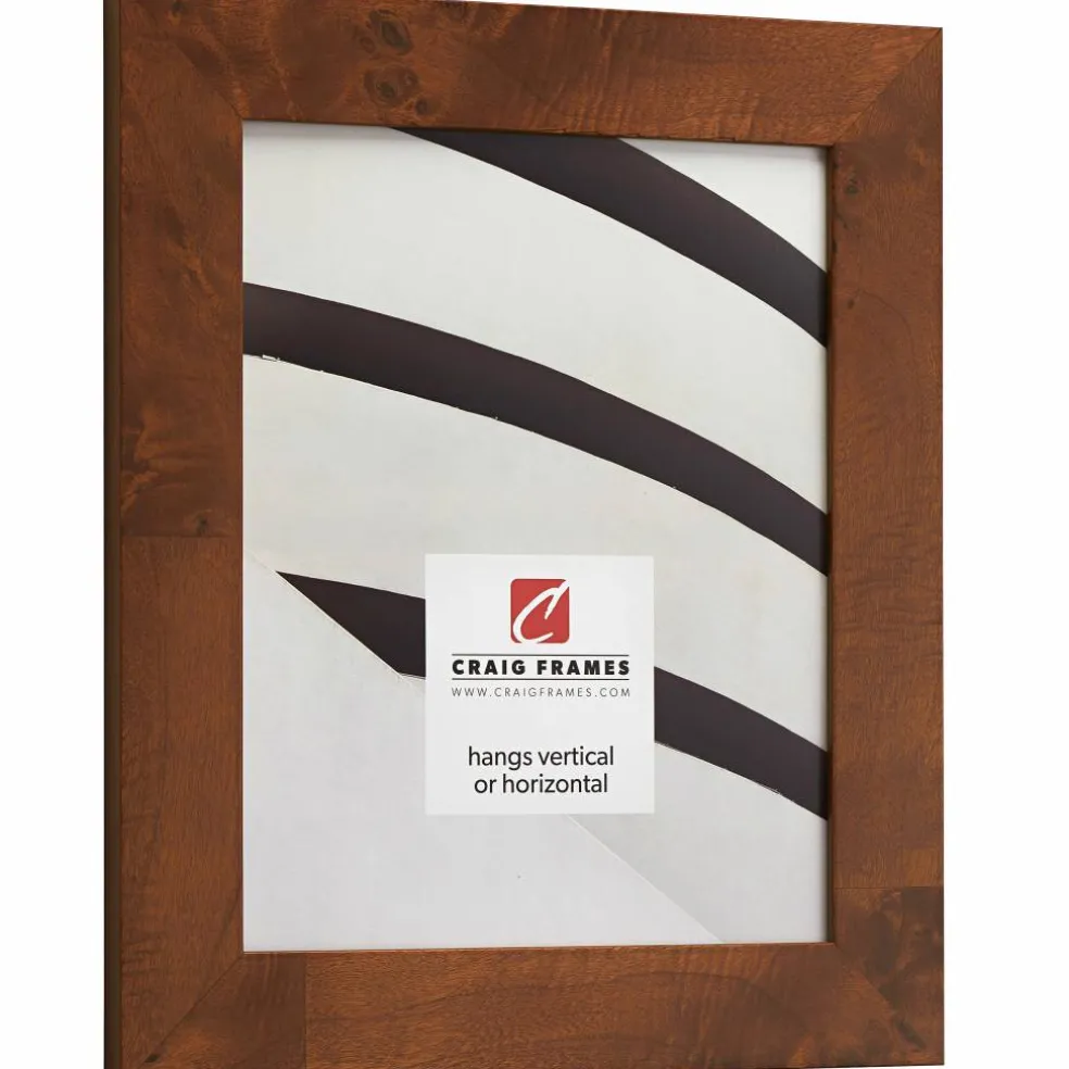 Craig Frames Innovations Brown Burl Picture Frame