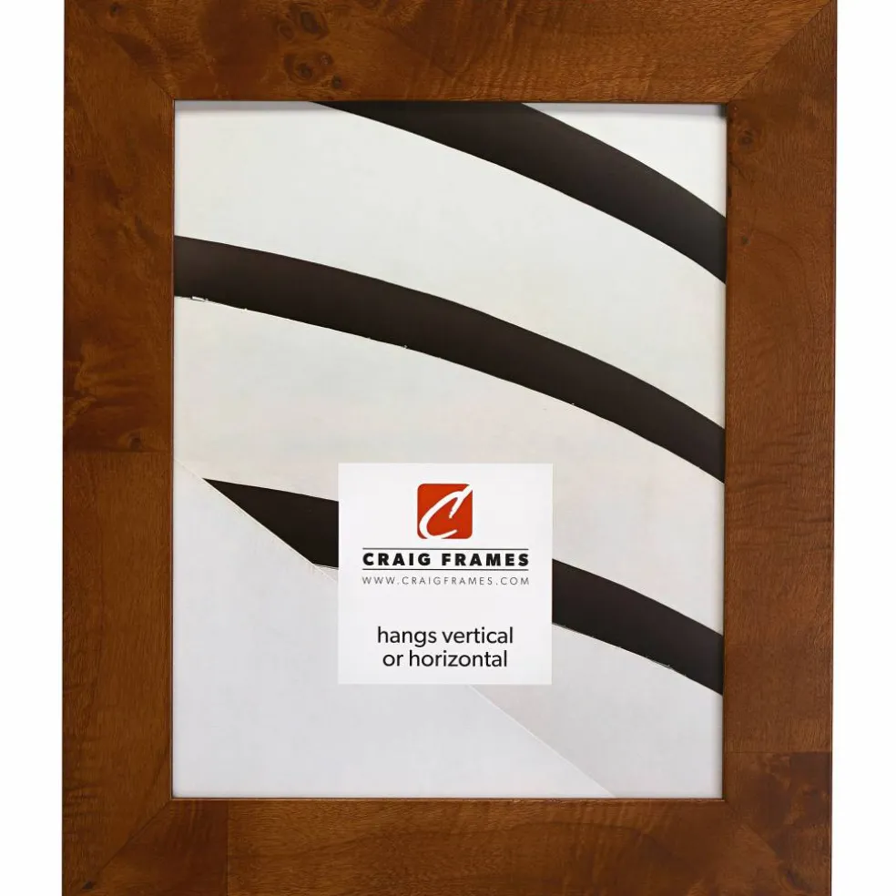 Craig Frames Innovations Brown Burl Picture Frame