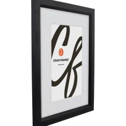 Craig Frames 4 Pack Economy Ebony Hardwood Picture Frame with Mat
