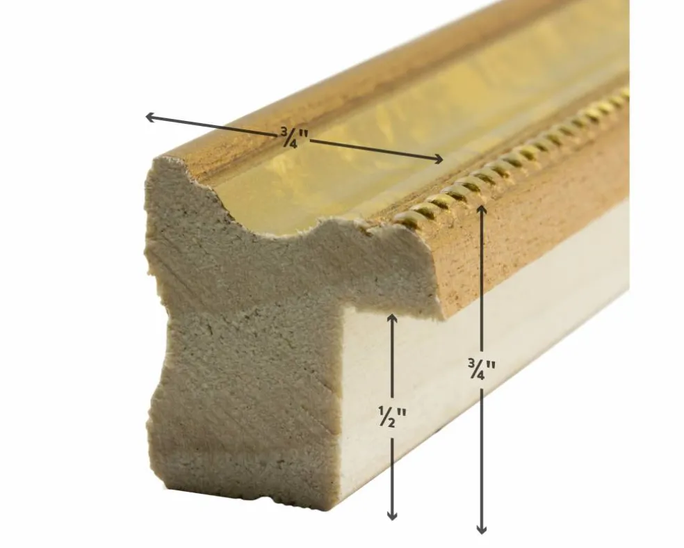 Craig Frames Stratton Aged Gold Picture Frame