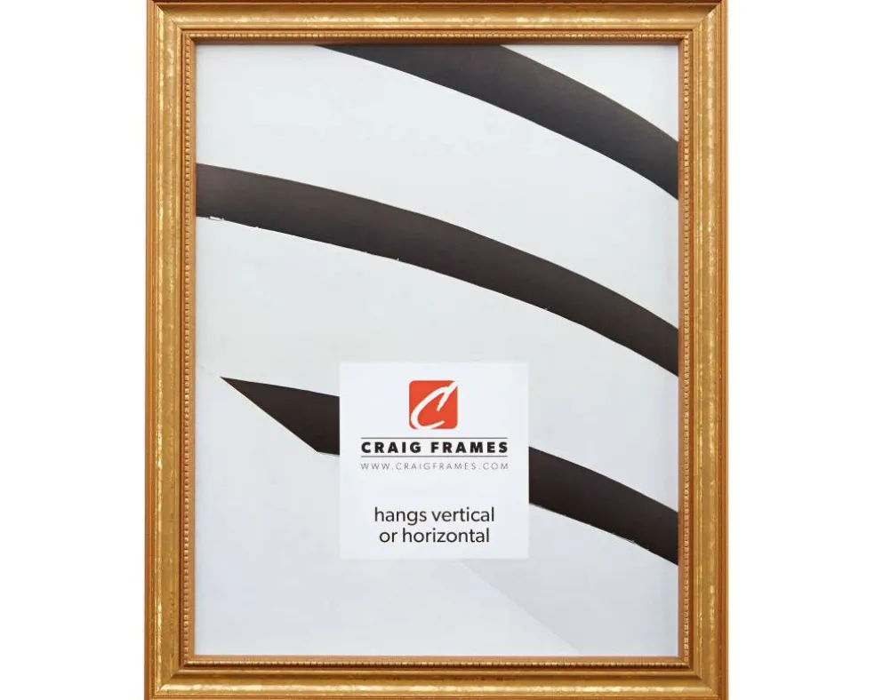 Craig Frames Stratton Aged Gold Picture Frame