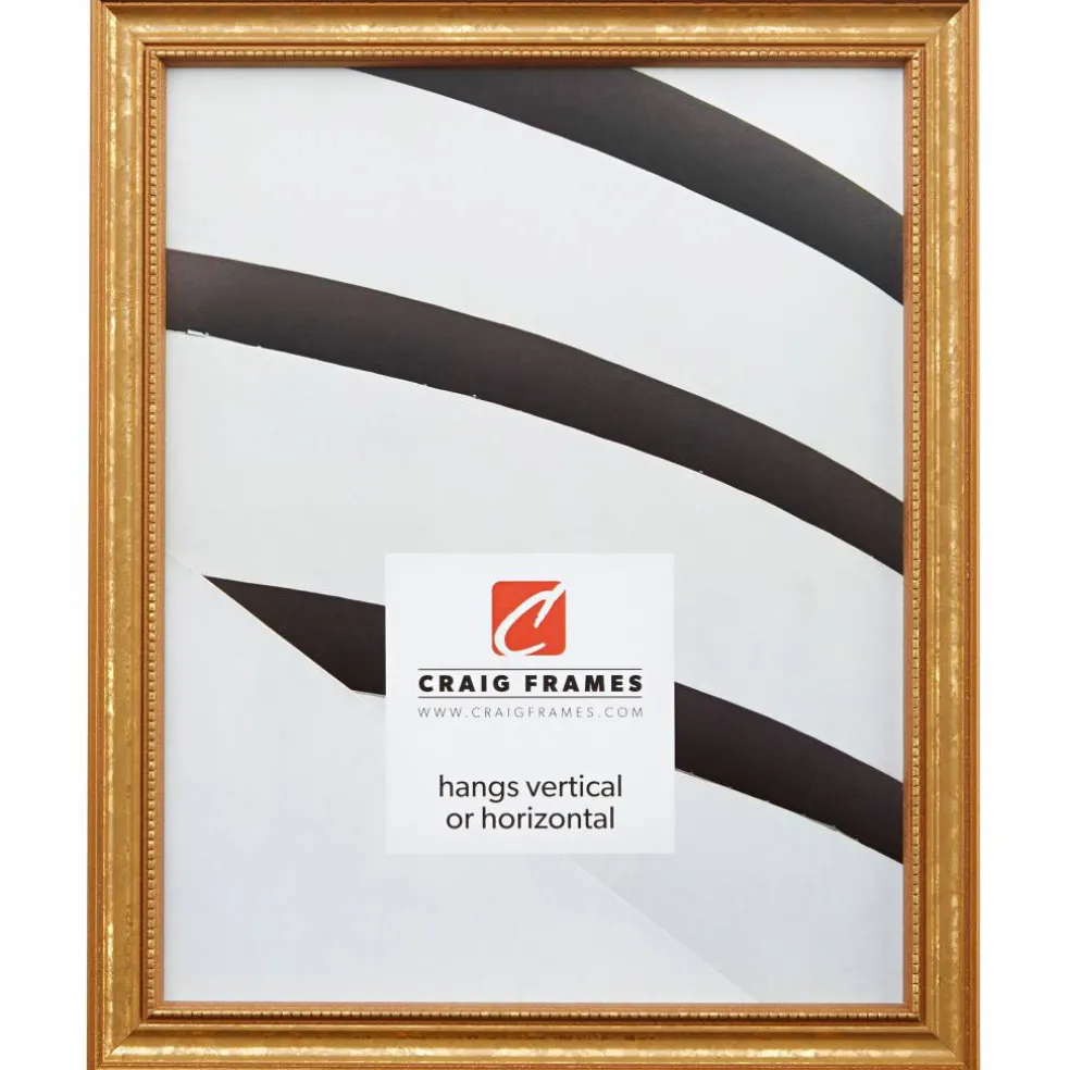 Craig Frames Stratton Aged Gold Picture Frame