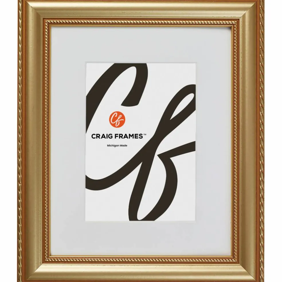 Craig Frames Victoria Gold Picture Frame with Mat