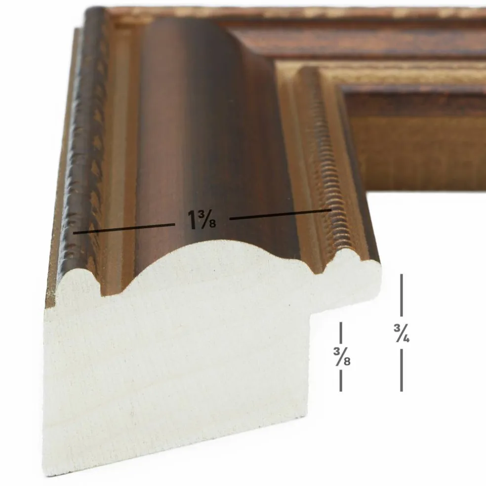 Craig Frames Victoria Ornate Bronze Picture Frame with Mat
