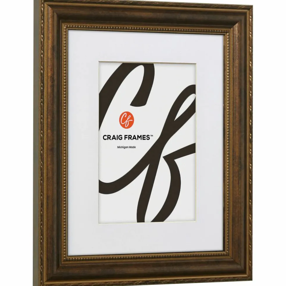 Craig Frames Victoria Ornate Bronze Picture Frame with Mat
