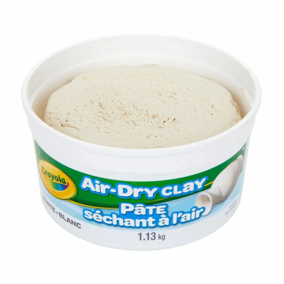 Crayola Air Dry White Clay, 2.5lb.