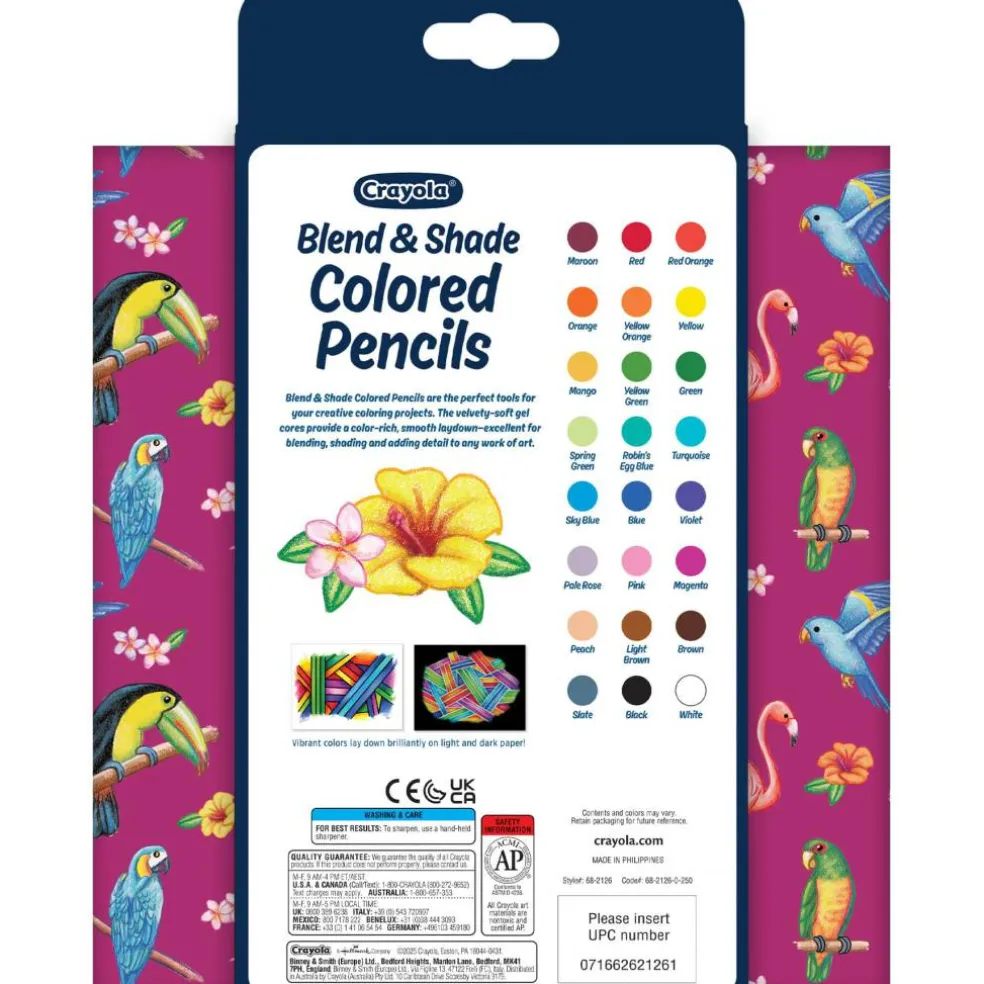 Crayola® Blend & Shade Colored Pencils, Pack of 24