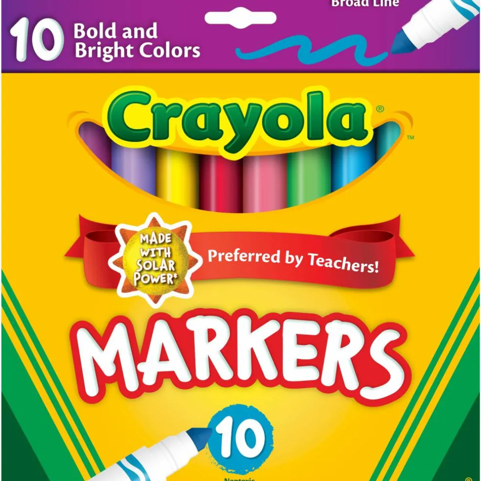 Crayola® Bold & Bright Broad Line Markers, 10ct.