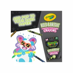 Crayola® Bold & Bright Construction Paper Crayons, 24ct.