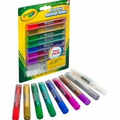 Crayola® Bold Washable Glitter Glue with Fiery Flecks™, 3 Packs of 9