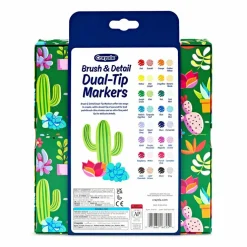 Crayola® Brush & Detail Dual-Tip Markers, Pack of 16