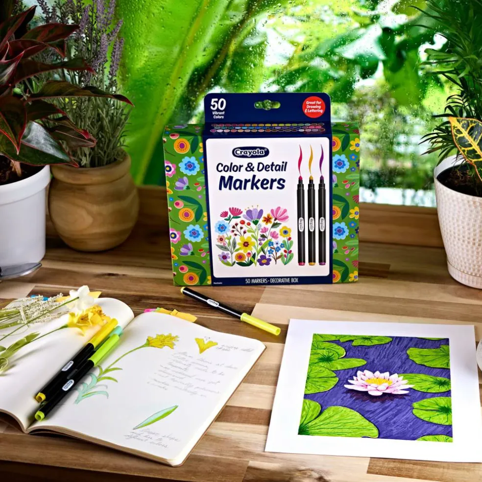 Crayola® Brush & Detail Dual-Tip Markers, Pack of 16