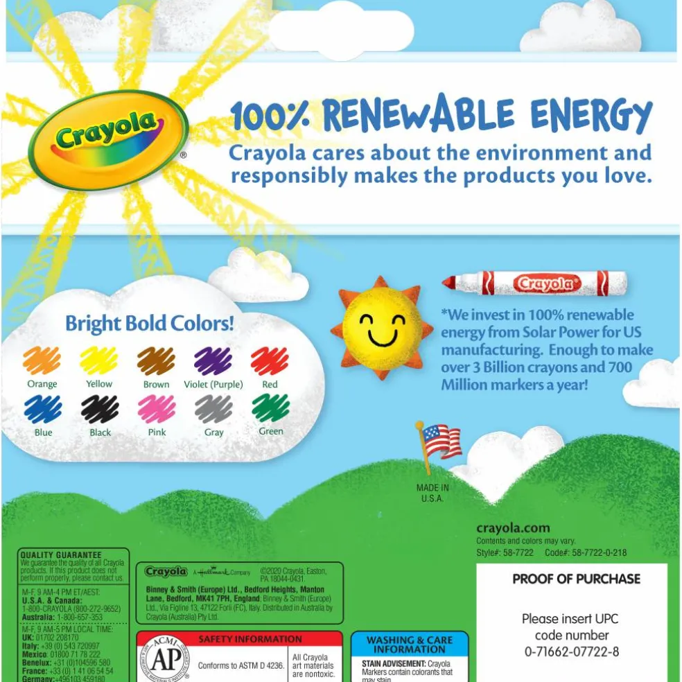 Crayola® Classic Broad Line Markers