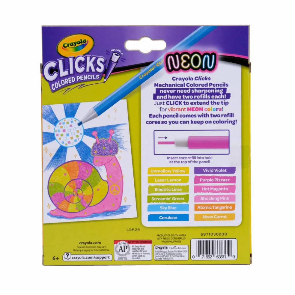 Crayola® Clicks Mechanical Colored Pencils