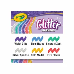 Crayola® 6 Color Glitter Markers