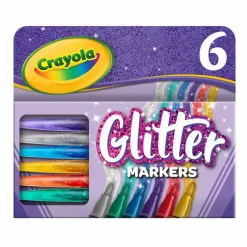 Crayola® 6 Color Glitter Markers