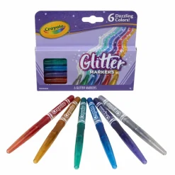 Crayola® 6 Color Glitter Markers