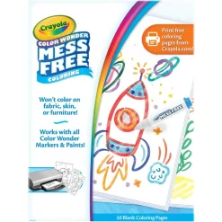 Crayola® Color Wonder® Blank Coloring Pages, 2 Packs of 50