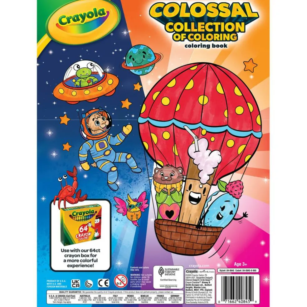 Crayola® Colossal Collection of Coloring Book & Stickers, Pack of 3