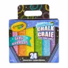 Crayola® Glitter 24 Color Washable Sidewalk Chalk