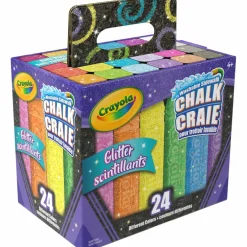 Crayola® Glitter 24 Color Washable Sidewalk Chalk